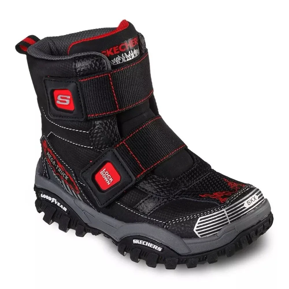 Skechers Boots kids shoes  Water Repellent Turbo Speed EZ-Trax size 1